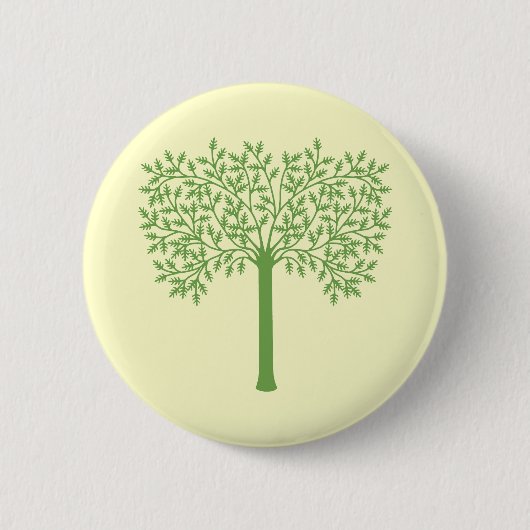Badge Rond 5 Cm Arbre vert stylisé (Devant)