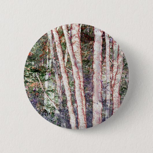 Badge Rond 5 Cm Arbres à bords rouges (Devant)