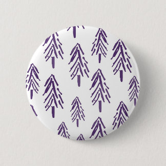 Badge Rond 5 Cm Arbres à feuillage persistant dans le pourpre