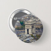 Badge Rond 5 Cm Arc de Triomphe Paris (Devant & derrière)