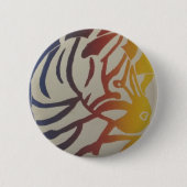 Badge Rond 5 Cm Arc en arc-en-ciel Zebra / (Devant)