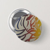 Badge Rond 5 Cm Arc en arc-en-ciel Zebra / (Devant & derrière)