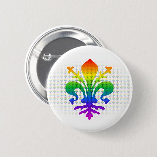 Badge Rond 5 Cm Arc-en-ciel (Devant & derrière)