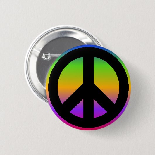 Badge Rond 5 Cm Arc-en-ciel (Devant & derrière)