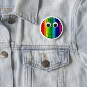 Badge Rond 5 Cm Arc-en-ciel (En situation)