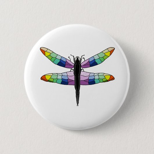 Badge Rond 5 Cm Arc-en-ciel (Devant)