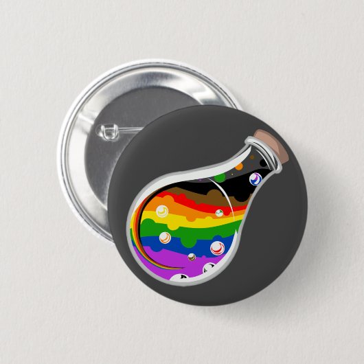 Badge Rond 5 Cm Arc-en-ciel (Devant & derrière)