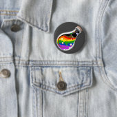 Badge Rond 5 Cm Arc-en-ciel (En situation)