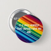 Badge Rond 5 Cm Arc-en-ciel (Devant & derrière)