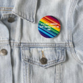 Badge Rond 5 Cm Arc-en-ciel (En situation)