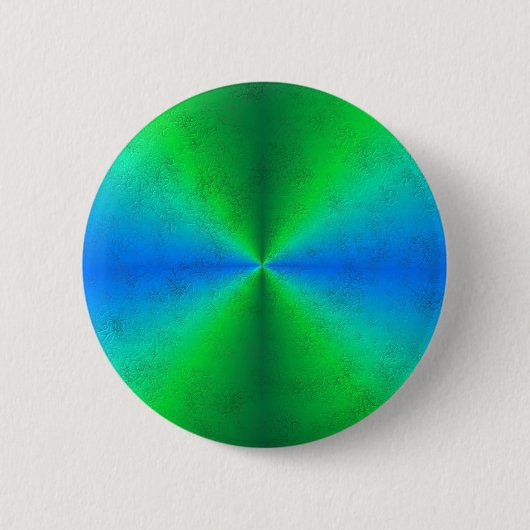 Badge Rond 5 Cm Arc-en-ciel bleu vert dans Elephant Skin optique (Devant)