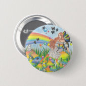 Badge Rond 5 Cm Arc-en-ciel Bringer (Devant & derrière)