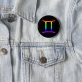 Badge Rond 5 Cm Arc en ciel de Gemini (En situation)