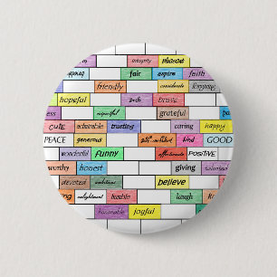 Badge Rond 5 Cm Arc-en-ciel de graffiti inspiré