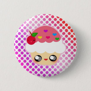 Badge Rond 5 Cm Arc-en-ciel de petit gâteau