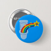Badge Rond 5 Cm Arc-en-ciel de toilette (Devant & derrière)