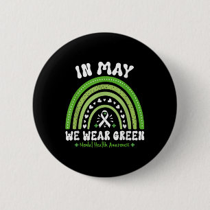 Badge Rond 5 Cm Arc-en-ciel En Mai, Nous Portons Une Reconnaissanc
