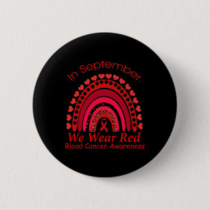 Badge Rond 5 Cm Arc-en-ciel En septembre Nous portons le rouge Sen
