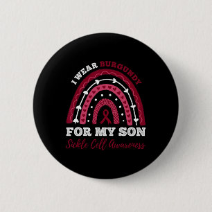 Badge Rond 5 Cm Arc-En-Ciel Je Porte La Bourgogne Pour Mon Fils Ce