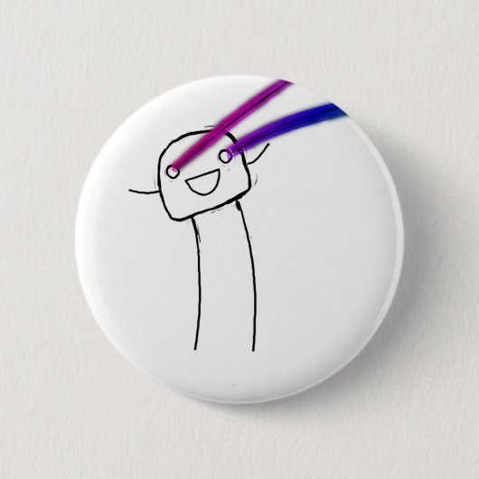 Badge Rond 5 Cm Arc-en-ciel Lazers (Devant)