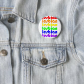 Badge Rond 5 Cm Arc-en-ciel lesbien (En situation)