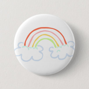 Badge Rond 5 Cm Arc-en-ciel mignon