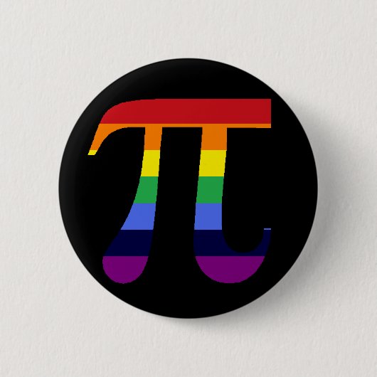 Badge Rond 5 Cm Arc-en-ciel pi (Devant)