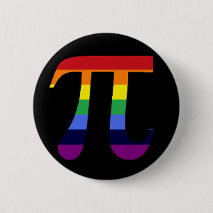 Badge Rond 5 Cm Arc-en-ciel pi