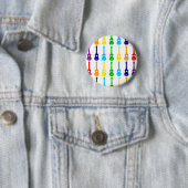 Badge Rond 5 Cm Arc-en-ciel Ukes (En situation)
