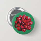 Badge Rond 5 Cm Arc rouge de ruban (Devant & derrière)