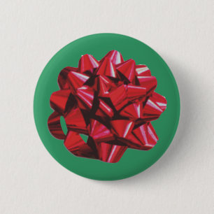 Badge Rond 5 Cm Arc rouge de ruban