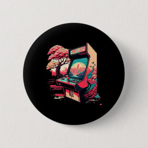 Badge Rond 5 Cm Arcade de jeux vidéo