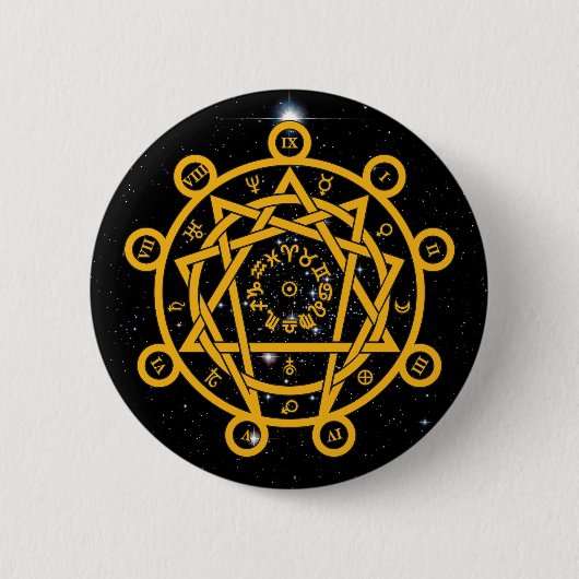 Badge Rond 5 Cm Arcane Enneagram (Devant)
