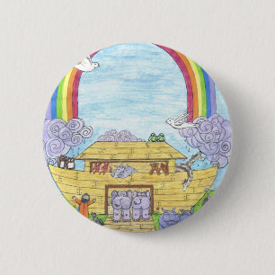 Badge Rond 5 Cm Arche de Noé