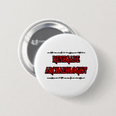 Badge Rond 5 Cm Archéologue Renegade (Devant & derrière)
