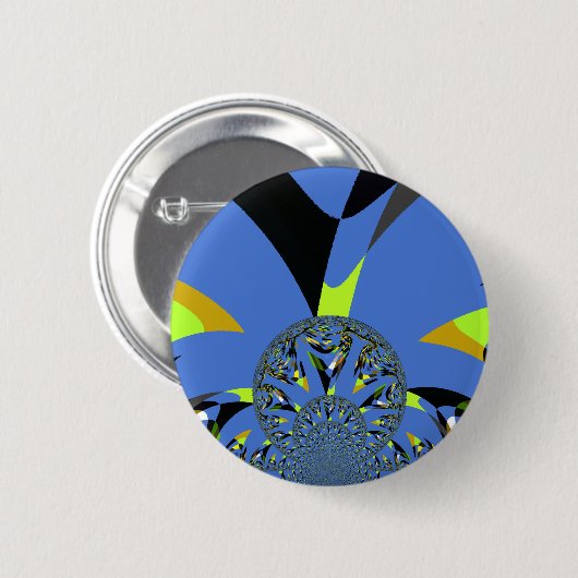 Badge Rond 5 Cm Arches cool avec sphères fractales Art Design (Devant & derrière)