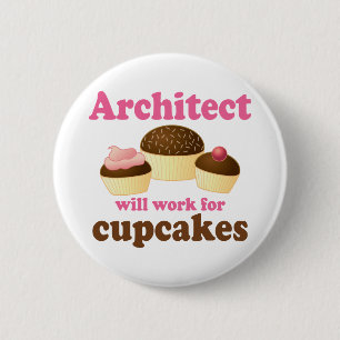 Badge Rond 5 Cm Architecte drôle