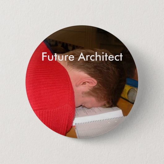 Badge Rond 5 Cm architecte sleeping_student et futur (Devant)