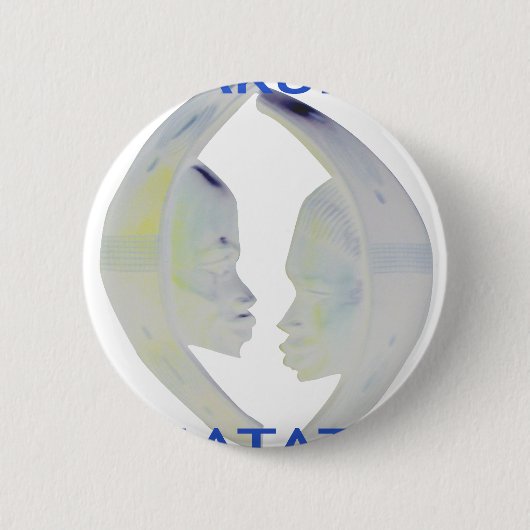 Badge Rond 5 Cm Architecture africaine Hakuna Matata (Devant)
