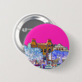 Badge Rond 5 Cm Architecture de Grodno Biélorussie (Devant & derrière)