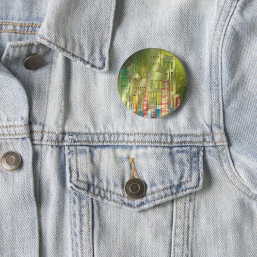 Badge Rond 5 Cm Architecture étonnante citadins accessoires d'art (En situation)