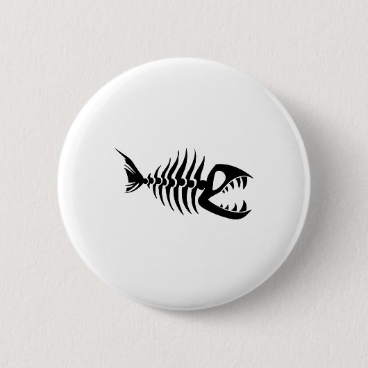 Badge Rond 5 Cm Arêtes de poisson (Devant)