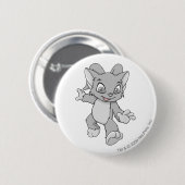 Badge Rond 5 Cm Argent d'Acara (Devant & derrière)