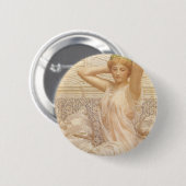 Badge Rond 5 Cm Argent d'Albert Joseph Moore, Beaux-Arts victorien (Devant & derrière)