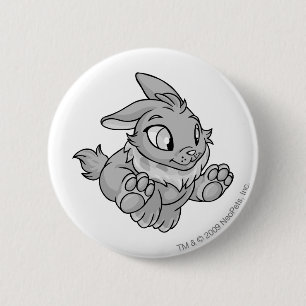 Badge Rond 5 Cm Argent de Cybunny