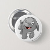 Badge Rond 5 Cm Argent de Poogle (Devant & derrière)