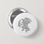Badge Rond 5 Cm Argent de Shoyru (Devant & derrière)