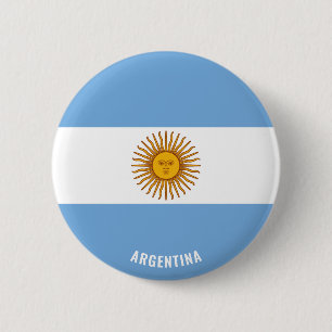 Badge Rond 5 Cm Argentine Drapeau mignon Patriotique