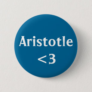 Badge Rond 5 Cm Aristote Love Philosophe Grec