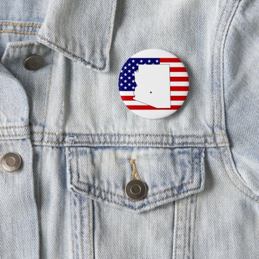 Badge Rond 5 Cm Arizona (En situation)